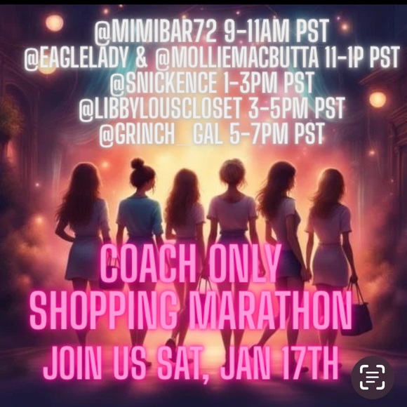 Coach Handbags - Coach Shopping Marathon Event Poster